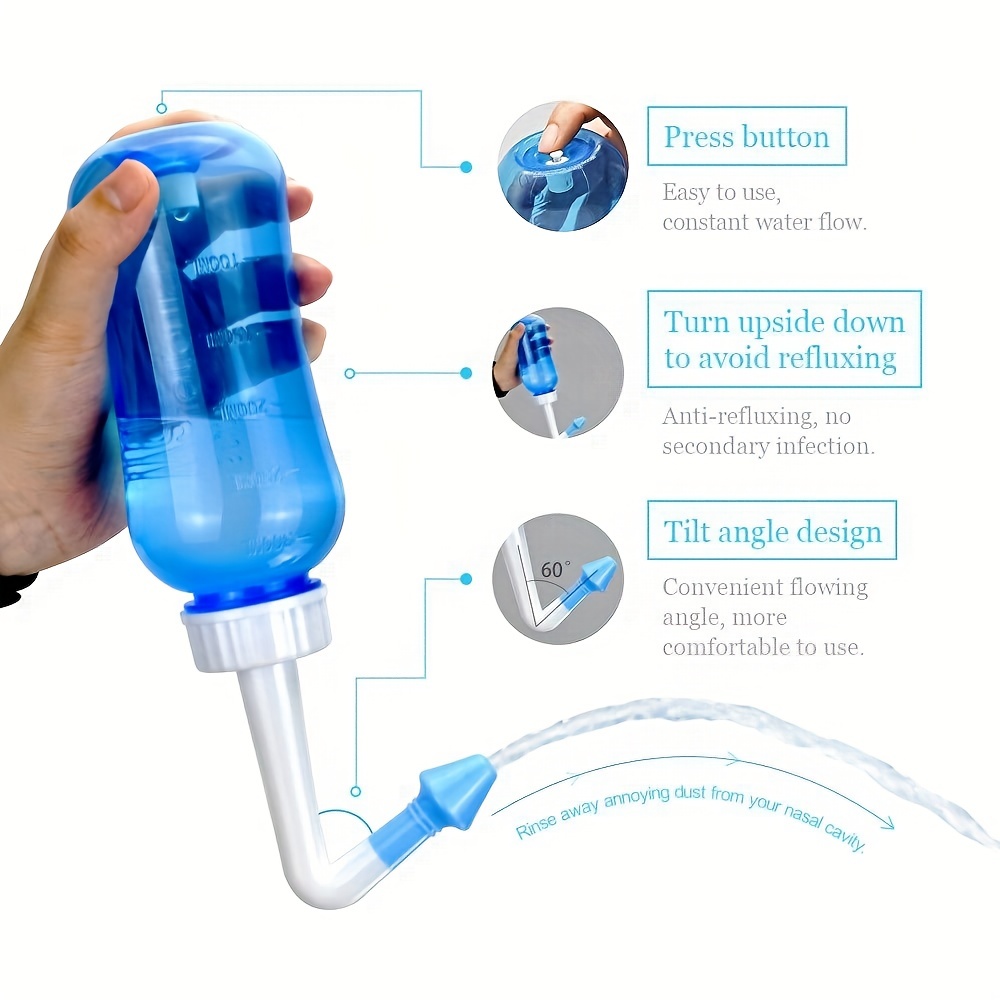 Nasal Wash Bottle for Sinus Rinse and Care